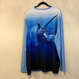 Guy Harvey athletic long sleeve swordfish design